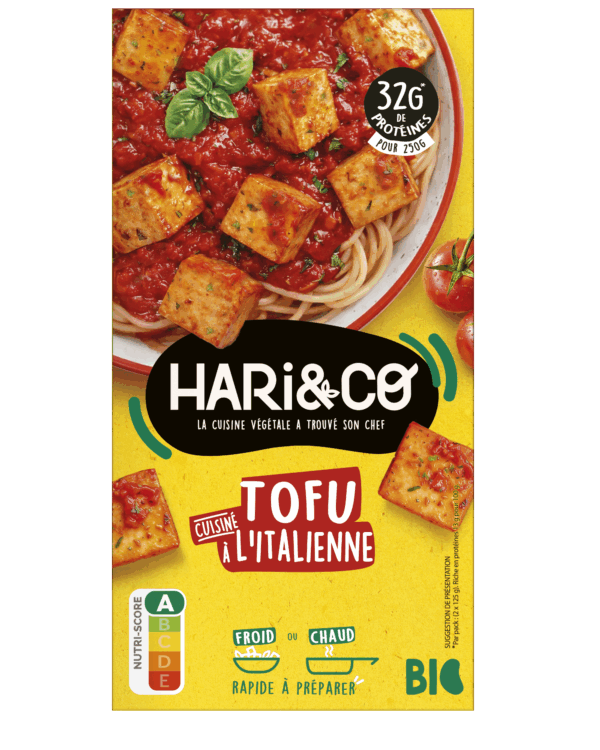 Tofu à l'italienne - Tomate et basilic