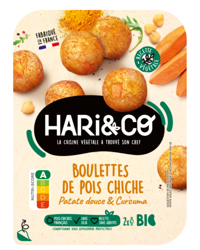 Boulettes de pois chiches Patate douce & curcuma