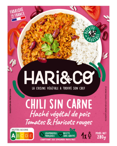 Chili sin carne Haché végétal, tomates & haricots rouges