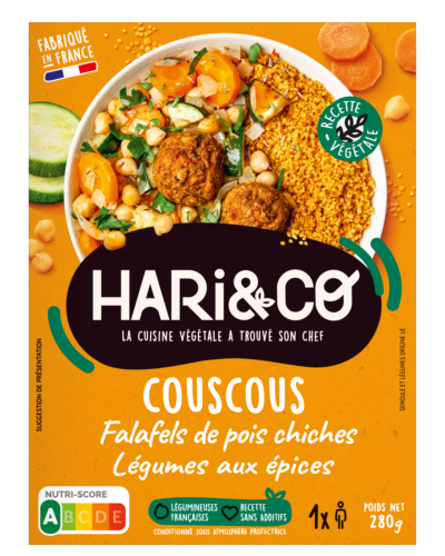 Couscous aux falafels de pois chiches Légumes aux épices