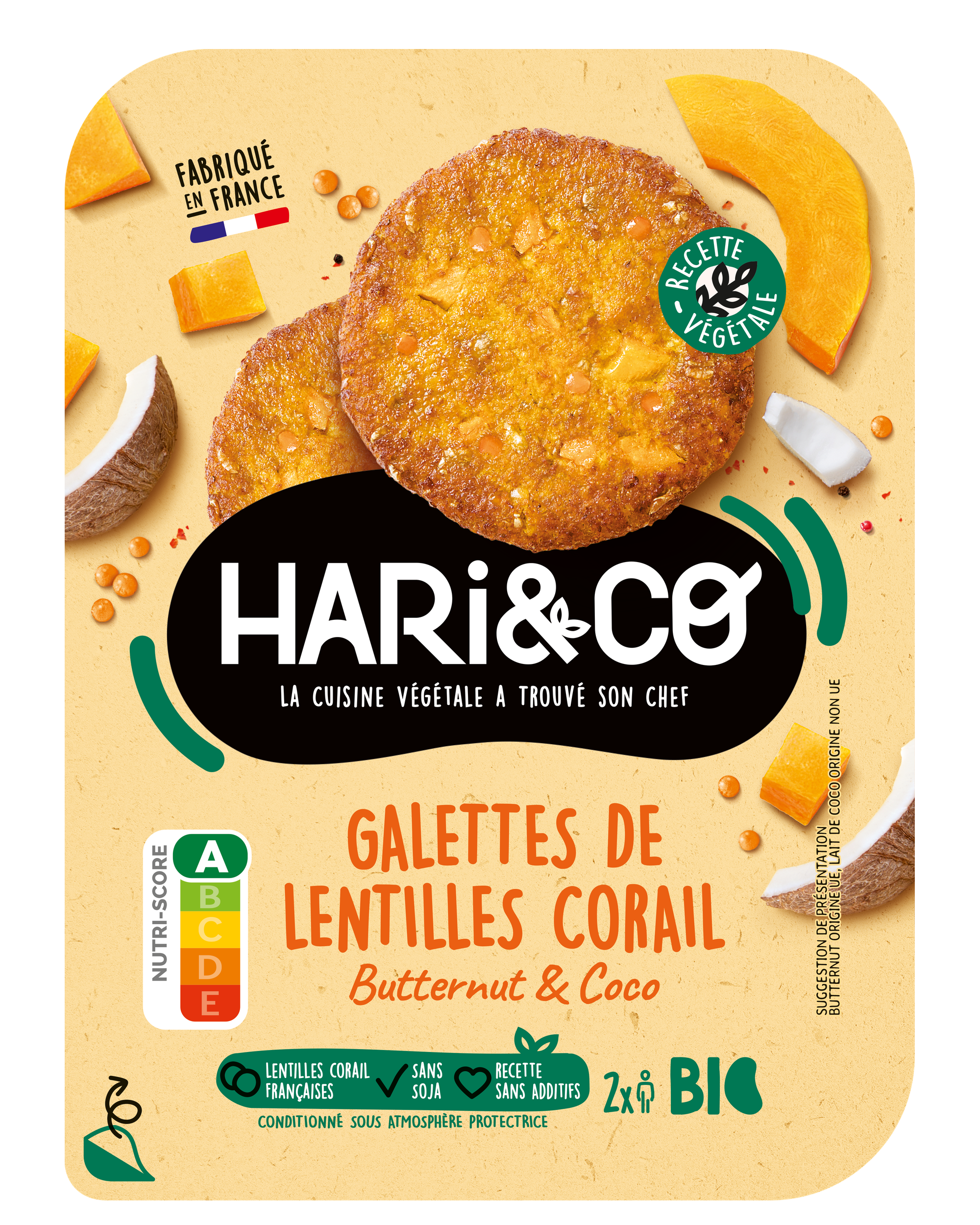 Galettes de lentilles corail