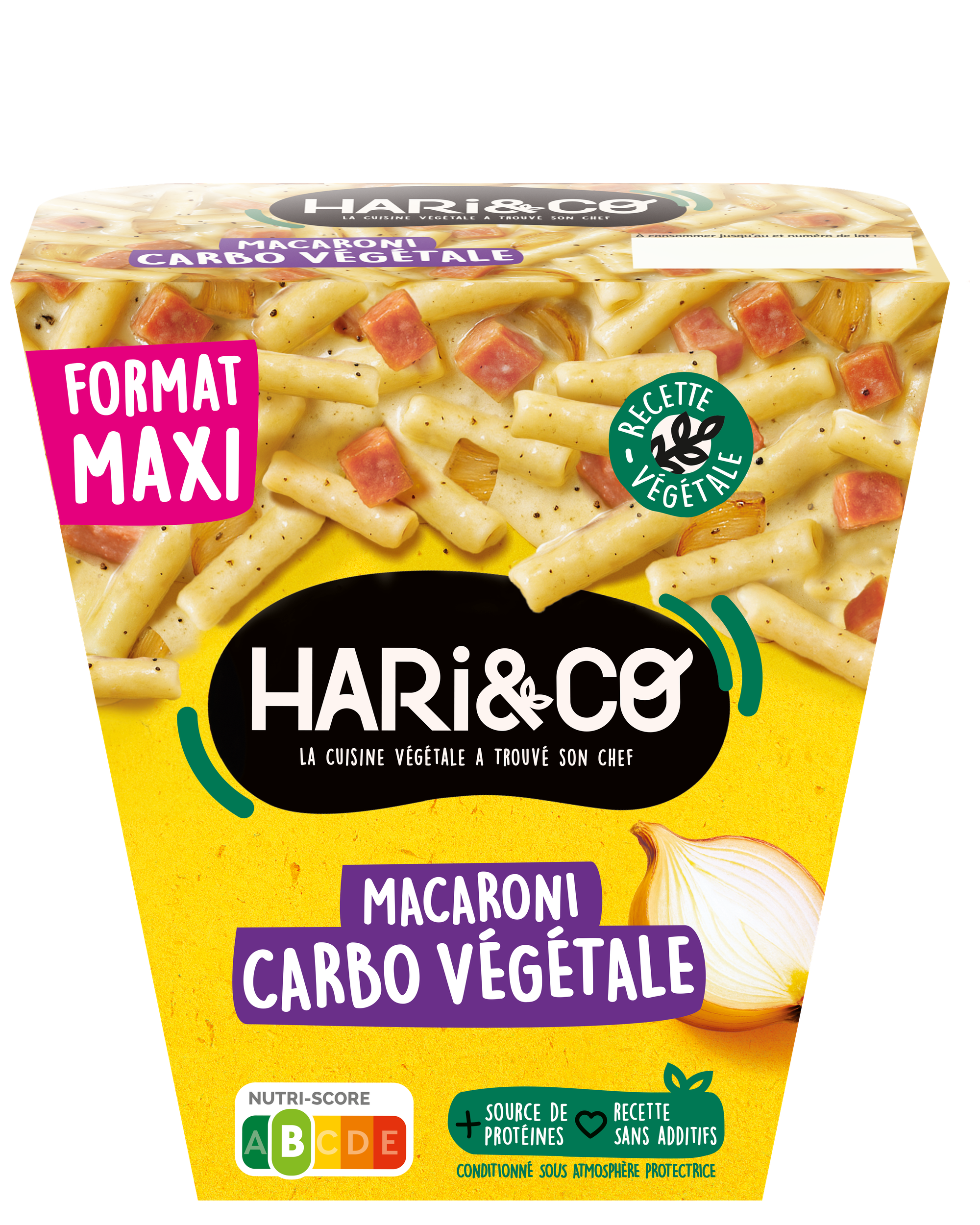 Macaroni carbo végétale