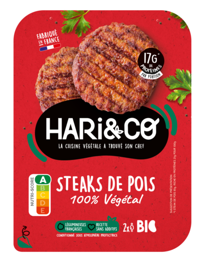 Steak de pois 100% Végétal